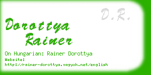 dorottya rainer business card
